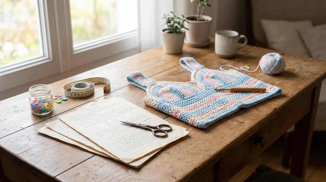 découvrez un top au crochet avec des explications gratuites en français, simples et claires, parfaites pour les débutants souhaitant créer facilement leur vêtement au crochet.