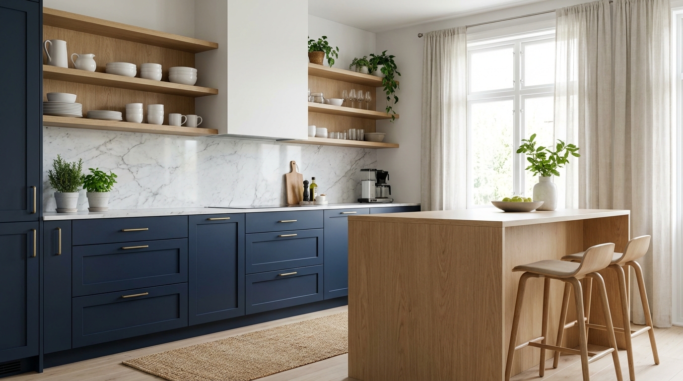 découvrez une cuisine alliant bois naturel et nuances de bleu pour un style moderne et apaisant, alliant esthétique et ambiance chaleureuse.