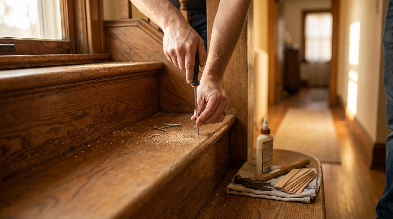 découvrez des méthodes efficaces pour éliminer définitivement les grincements de votre escalier en bois et profiter d'une maison silencieuse et agréable.