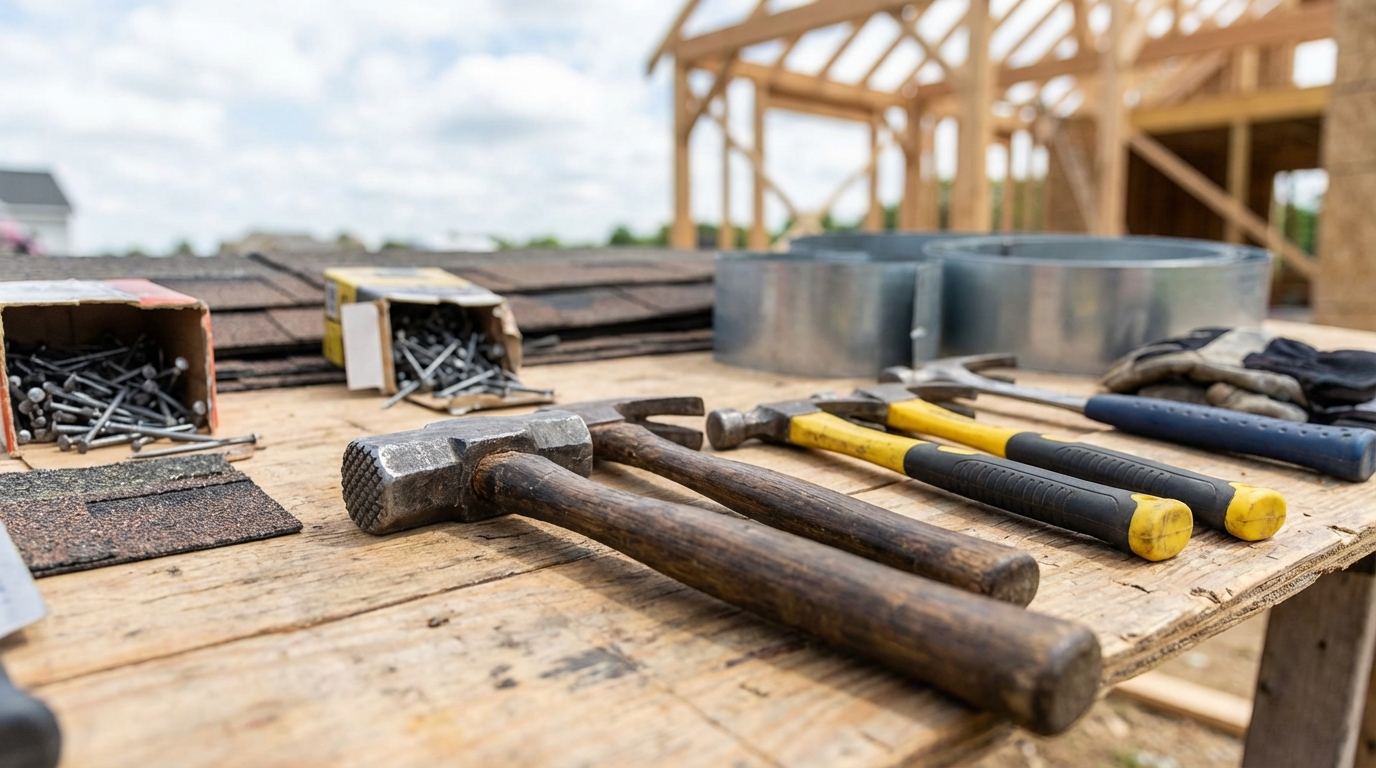 découvrez notre sélection de marteaux de couvreurs professionnels, conçus pour tous vos travaux de toiture avec qualité et précision.